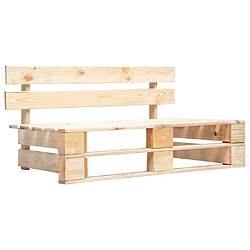 vidaXL Banc palette de jardin bois