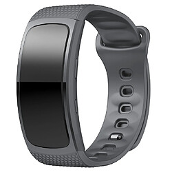 Wewoo Bracelet pour montre connectée en silicone Samsung Gear Fit2 SM-R360taille de la dragonne 150-213mm Gris 