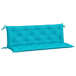 Maison Chic Coussins Confort,Coussins de banc de jardin lot de 2 turquoise 150x50x7 cm tissu -GKD89012