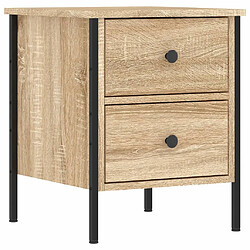 Maison Chic Table de chevet,Table de nuit,Table d'appoint pour salon chêne sonoma 40x42x50 cm bois d'ingénierie -MN94802