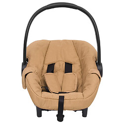 vidaXL Siège d'auto pour bébé Taupe 42x65x57 cm