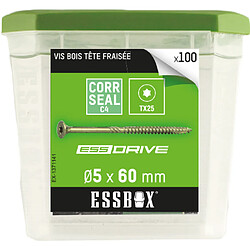 Vis ESSBOX SCELL-IT à bois - Ø5 mm x 60 mm - Boite de 100 - EX-1371141