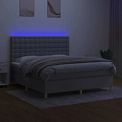 Acheter Sommier à lattes,Cadre à lattes de lit pour Adulte matelas et LED Gris clair 160x200 cm -MN90291