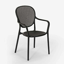 Avis Ahd Amazing Home Design Chaise design moderne pour restaurant bar cuisine extérieure en polypropylène Clara, Couleur: Noir