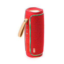 Yonis Enceinte Bluetooth Lumineuse Portable Stéréo Bass Subwoofer FM USBe Enceinte Bluetooth Lumineuse LED Basses Puissantes Portable FM TF USB Rouge YONIS