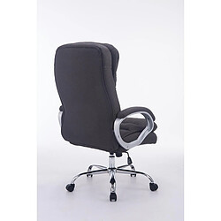 Acheter Decoshop26 Fauteuil de bureau ergonomique et confortable jusqu'à 235 kg en tissu gris foncé et métal chromé 10_0002403