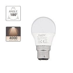 XanLite Ampoule LED P45, culot B22, 5,3W cons. (40W eq.), lumière blanc neutre