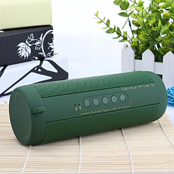 Wewoo Enceinte Bluetooth étanche Haut-parleur stéréo T2 3ATM étanche, avec microphone et DEL intégrés crochet suspendu, prise en charge des appels mains libres carte TF, distance Bluetooth: 10 m (Vert)