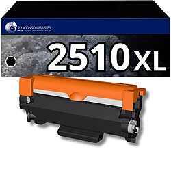 123Consommables Toner compatible BROTHER TN2510XL noir