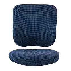 La chaise d'ordinateur d'ordinateur de bureau de couverture souple de bout droit extensible couvre bleu foncé