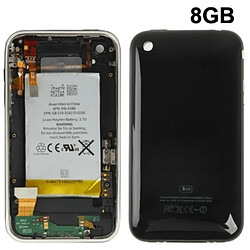 Wewoo Pour iPhone 3G, 8 Go noir avec batterie Compléter la partie d'assemblage de couverture arrière