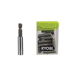 Boite de 16 embouts de vissage RYOBI spécial montage de meuble - porte-embouts RAK16FP