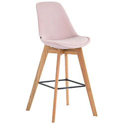 Non Tabouret de bar Metz velours naturel 