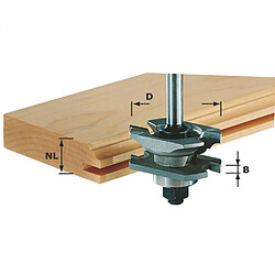 Fraise à rainurer/profiler HW S8 D46/NL20/R22 FESTOOL 490645