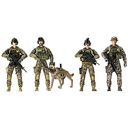 Universal Élite Force Armée Ranger Données opérationnelles - 5 paquets de jouets militaires Jouets de soldat | Engrenages et accessoires réalistes (101855) 