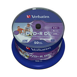 Verbatim 43703 DVD vierge 8,5 Go DVD-R 50 pièce(s) 