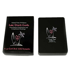 Avis Universal Tarot, divination, conseil d'administration, jeu, heure de l'île, santé, amour, carte d'oracle.(Le noir)