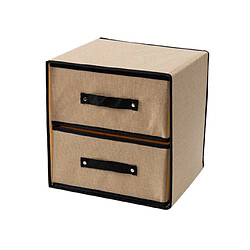 Universal Boîte de rangement en tissu lavable à deux couches, tiroir, soutien-gorge, emballage de vêtements, tiroir, armoire en tissu