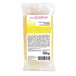 Scrapcooking Pâte à sucre jaune 100 g