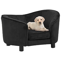 Maison Chic Niche Canapé,Lit pour chien | Panier couchage pour chien Noir 69x49x40 cm Peluche -GKD34571