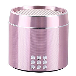 Yonis Mini Enceinte Bluetooth Puissante Avec LED Mini Enceinte Bluetooth Puissante Avec Micro Et LED Autonomie 4h Facile À Transporter Rose YONIS