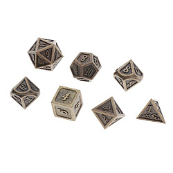 Acheter 14 Dés Polyédriques PCS Métal Multi-faces Pour échelles De Dragon DnD Pathfinder RPG Dés (contient D20 D12 D10 D8 D6 D4)