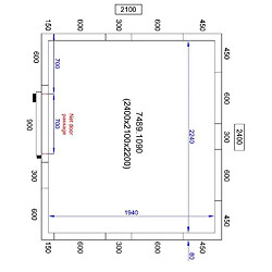 Chambre Froide Positive Pro Line - Hauteur 2200 mm - Combisteel