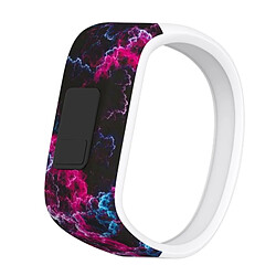 Avis Wewoo Bracelet pour montre connectée Dragonne sport en silicone avec Motif foudre rouge Garmin Vivofit JRtaille grande