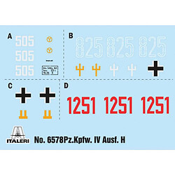 Italeri Maquette Char Pz.kpfw.iv Ausf.h