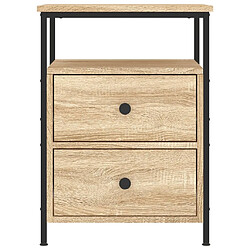 Maison Chic Table de chevet,Table de Nuit,Meuble de Rangement chêne sonoma 44x45x60 cm bois d'ingénierie pas cher