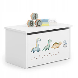 Mpc Coffre a jouets sticker dinosaures 42x40x73 