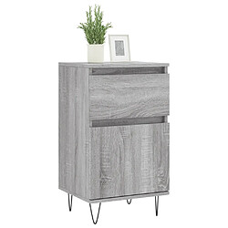 Avis Maison Chic Ensemble de 2 Buffets,commode,console pour rangement sonoma gris 40x35x70 cm bois d'ingénierie -MN76569