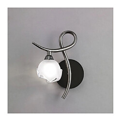 Luminaire Center Applique murale Fragma Left avec interrupteur 1 Ampoule G9, chrome noir