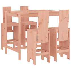 Maison Chic Table de bar et chaises d'extérieur 5 pcs,Ensemble de bar de jardin pour relax bois massif de Douglas -GKD143278