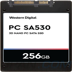 Wd PC SA530 Disque Dur SSD Interne 256Go 2.5" 3D NAND SATA 6Go/s Noir