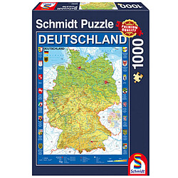 Schmidt Puzzle 1000 pièces : Cartes de l'Allemagne