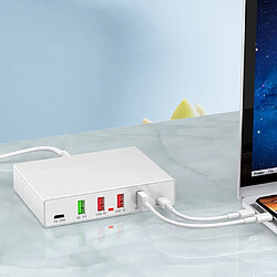 Wewoo Station de recharge X5 6 en 1 de charge rapide multifonction USB support de de prise intelligente 