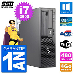 PC Fujitsu Esprimo E500 E85+ DT Intel i7-2600 RAM 4Go SSD 480Go Windows 10 Wifi · Occasion 