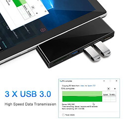 Wewoo HUB SK-S4H 3 x USB 3.0 + HDMI + Lecteur de carte mémoire SD / TF Adaptateur HUB 4K HDMI Noir pas cher