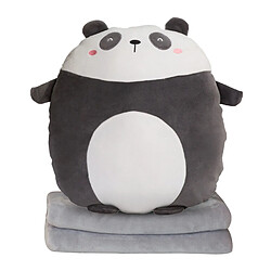 Universal Coussin Couverture Oreiller Multifonction Couverture Cartoon Animaux Peluche Bébé Doux Compagnon Peluche Cadeaux pour enfants | Animaux en peluche (Panda)