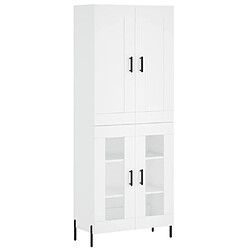 Maison Chic Buffet,Meuble de Rangement,commode pour salon,Cuisine Blanc 69,5x34x180 cm Bois d'ingénierie -MN51772