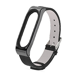 Wewoo Bracelet en cuir PU Mijobs pour bracelet Xiaomi Mi Band 3, bracelet magnétique sans vis, bracelet magnétique Mi Band3, remplacement de la bande, accessoires non inclus 