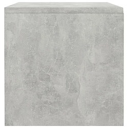 Maison Chic Table de chevet,Table de nuit,Table d'appoint pour salon Gris béton 40 x 30 x 30 cm Aggloméré -MN54811 pas cher