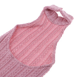 Trendy Sexy Backless Knit Vest For 1/3 BJD SD 70cm Uncle Dolls Greyish Pink pas cher