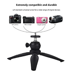 Wewoo Support de trépied en plastique avec poche pour 20cm et rotule à 360 degrés téléphones intelligentsGoProappareils photo DSLR Noir pas cher