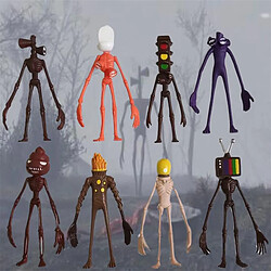 Universal 8/Jeu Tête d'alarme Jouets Figures d'action Tête d'alarme Figures d'horreur Maquettes de poupées Sculptures Timides Lines Urban Legends Foundation SCP 6789 Jouets | Action People(Coloré)