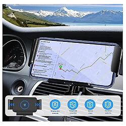 Universal Support de chargeur de voiture sans fil, support de téléphone de support de voiture 15W Qi pour évent et tableau de bord, compatible avec pas cher