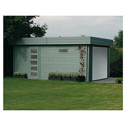 Solid Garage Modern - 19.26 m² - 3.58 x 5.38 x 2.56 m - 40 mm - Porte motorisée