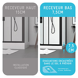 Aurlane Cabine de douche rectangle pas cher