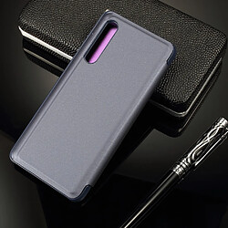 Acheter Etui en PU surface de miroir avec fenêtre de vue violet clair pour votre Huawei P30